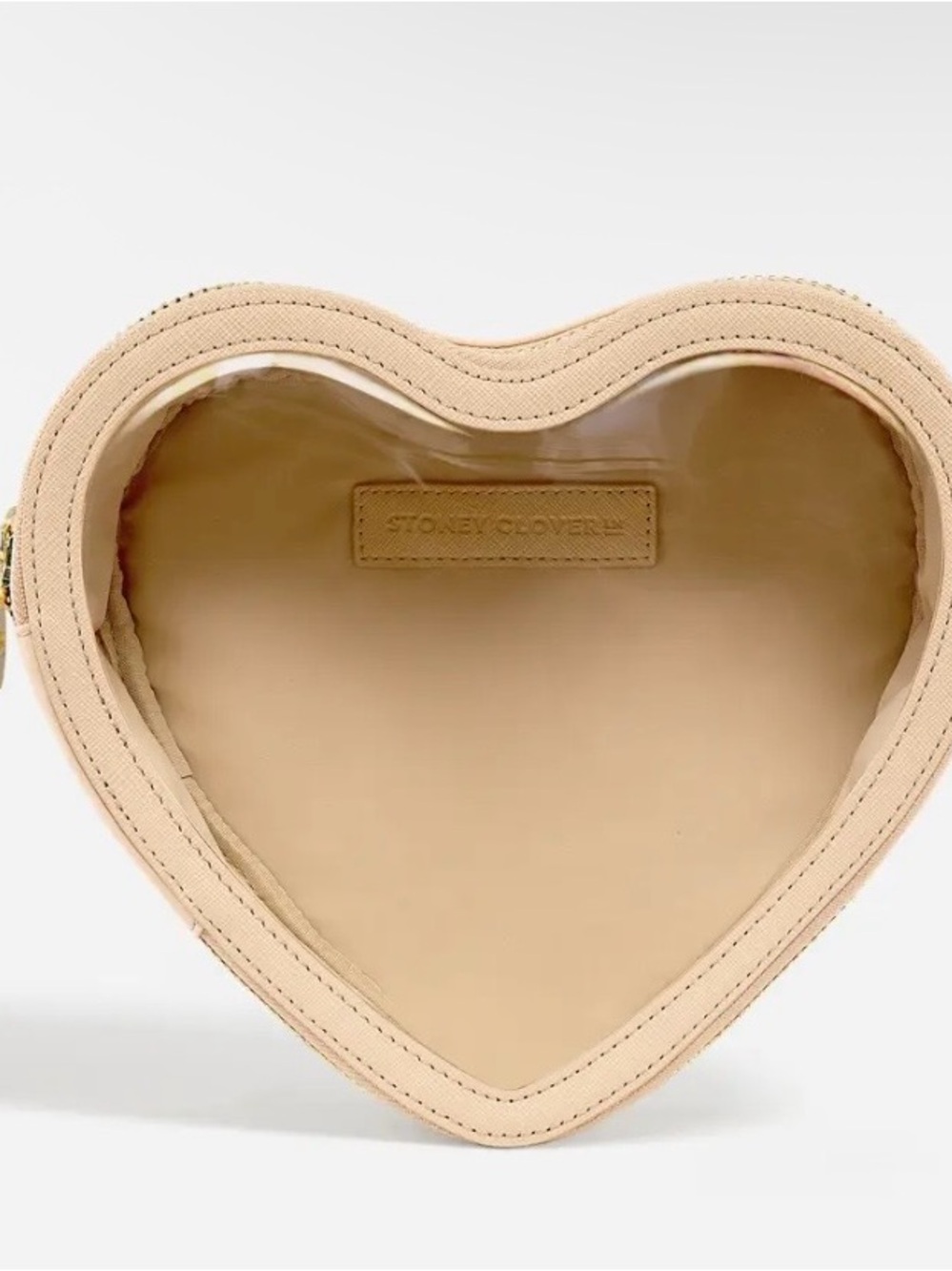 Stoney Clover Lane Open Heart Bag in Beige